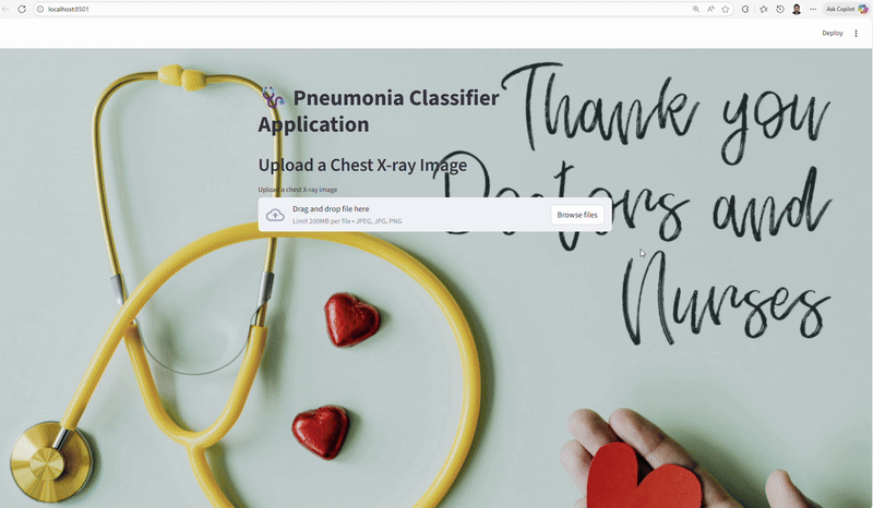 Pneumonia Classifier App